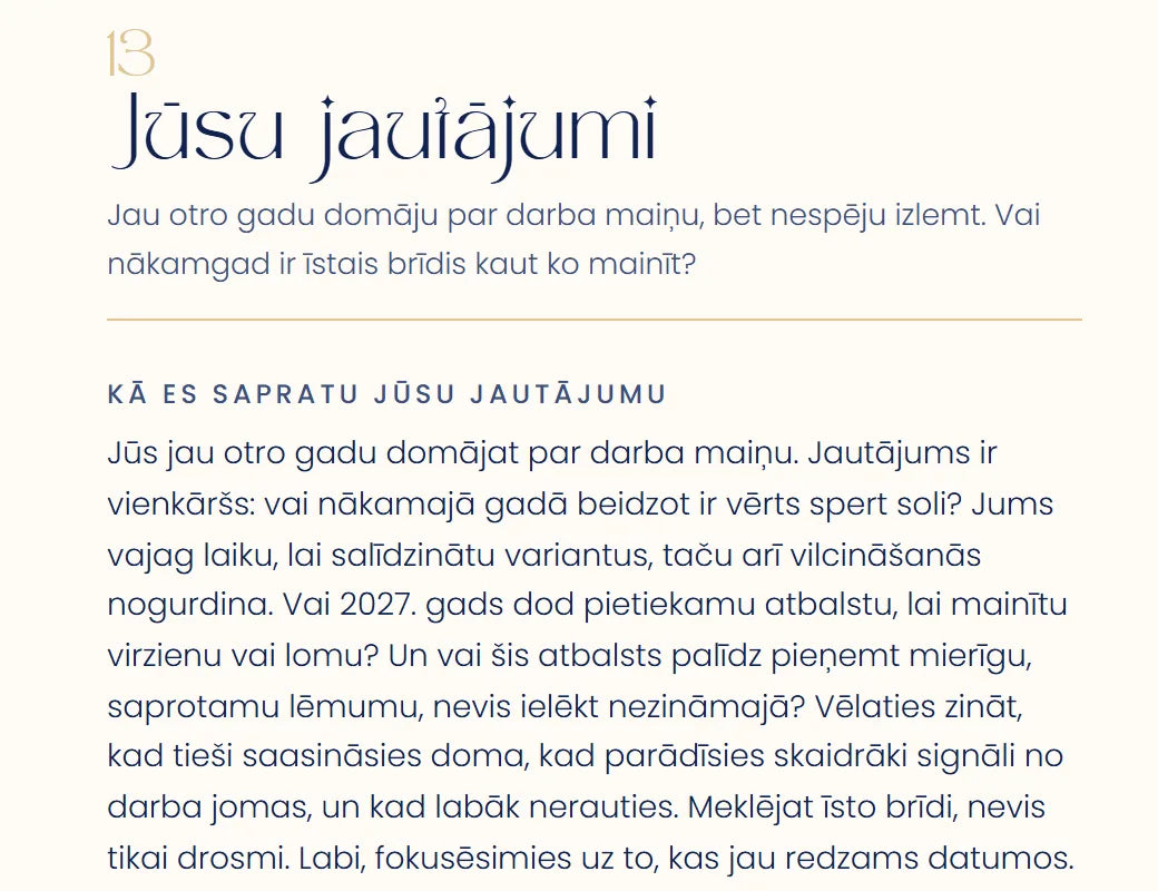 Kā jautājums saprasts un ko rāda karte