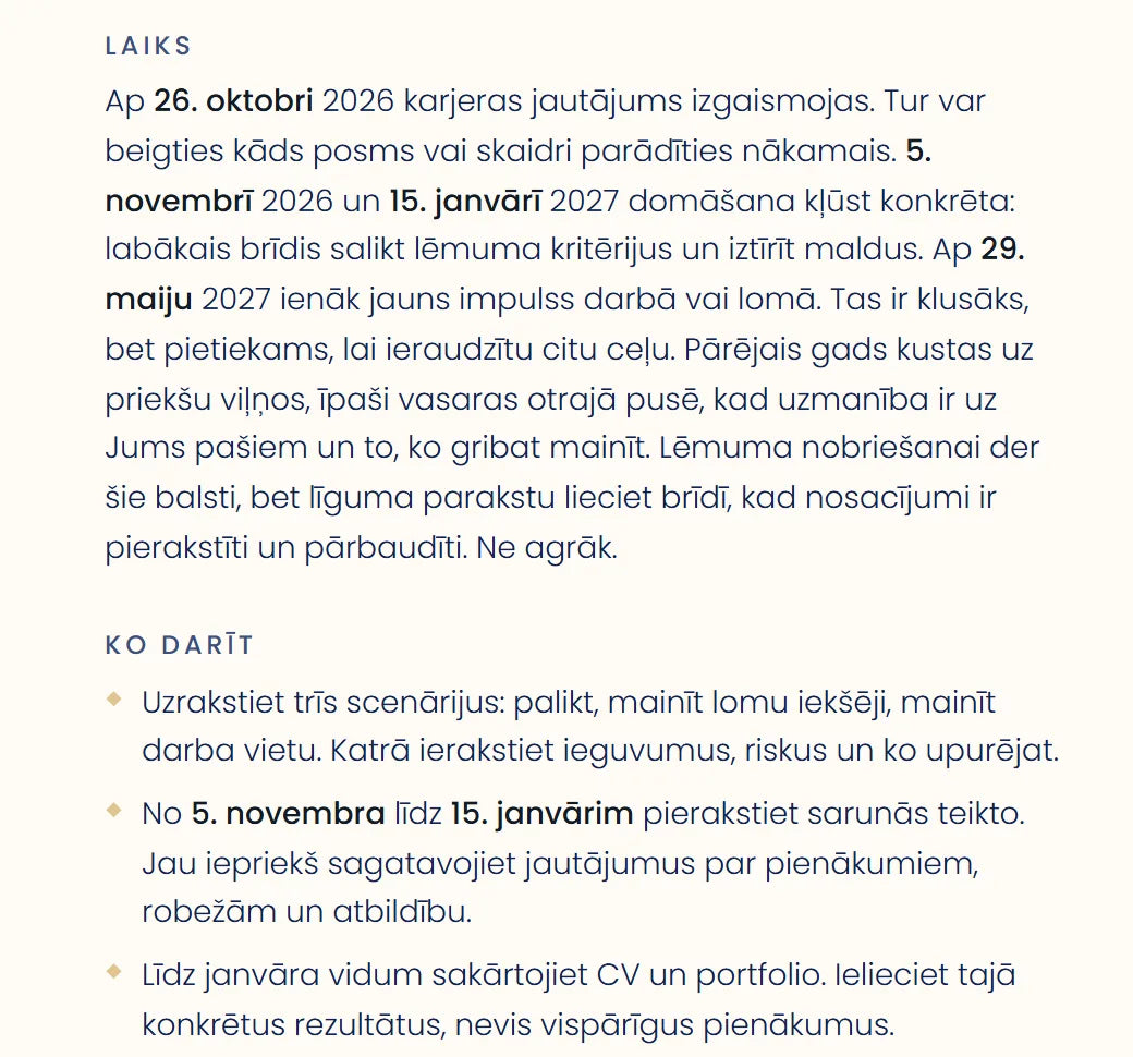 Laiks un ko darīt