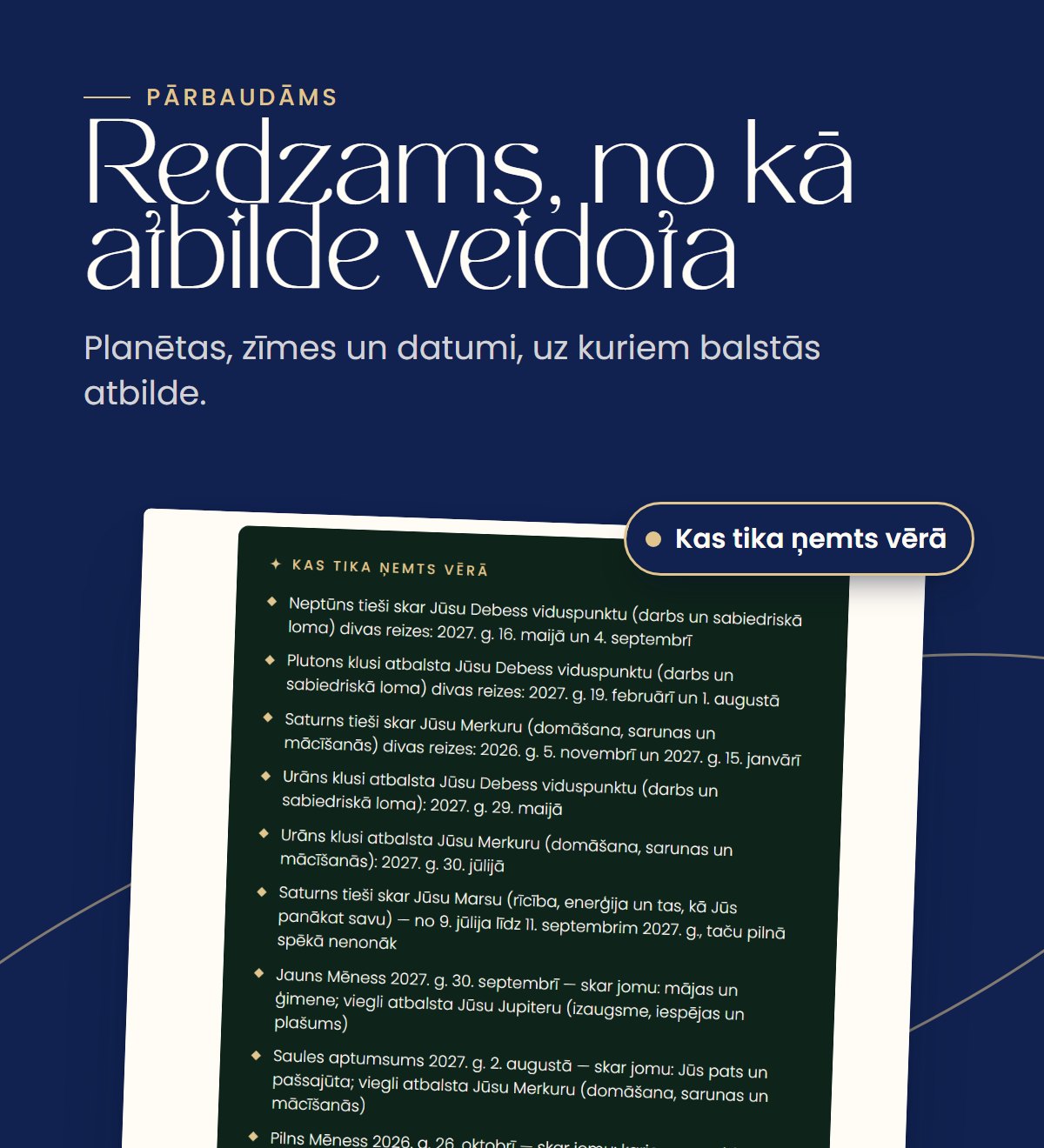 Redzams, no kā atbilde veidota